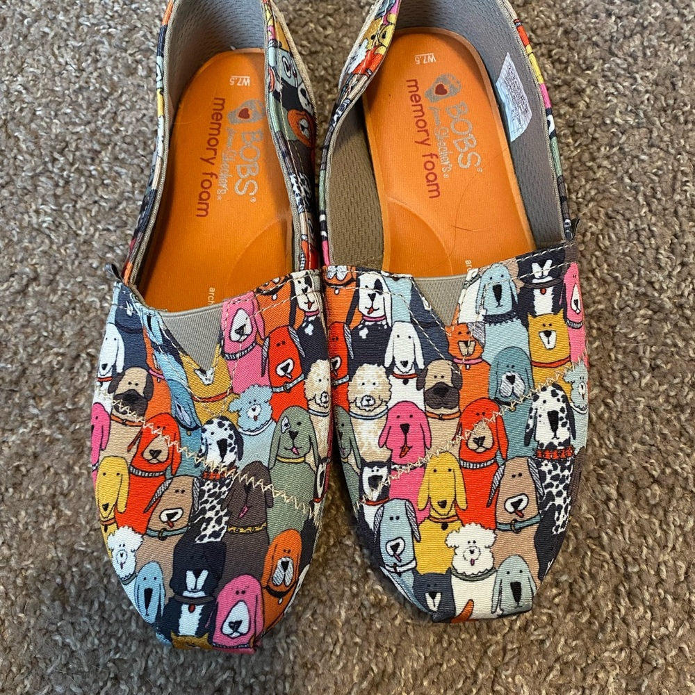 Bobs memory foam dog shoes